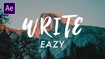 How to Make Text "Write" in a Video Easily Explained | Adobe After Effects Tutorial