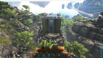 Ark survival!Ragnarok! PvP Easy metal Base build 6x6x8!