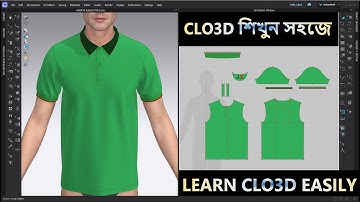 HOW TO DESIGN POLO SHIRTS ON CLO3D - CLO3D FOR BEGINNERS