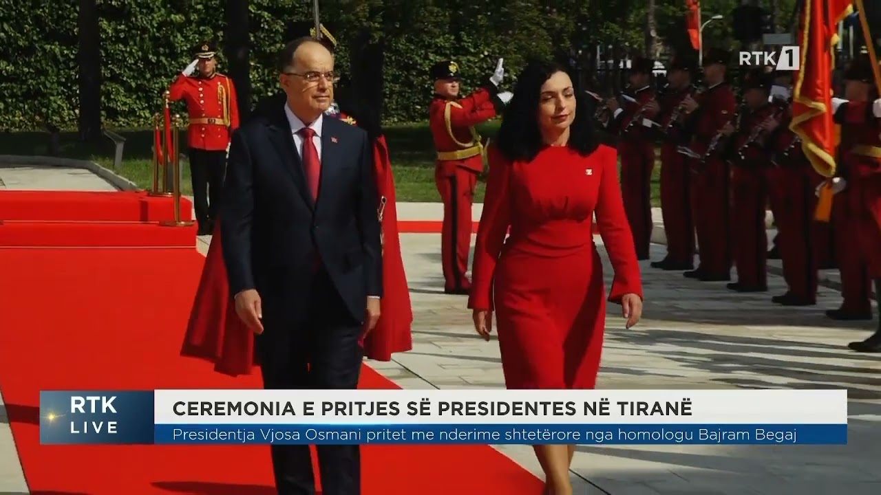 Ceremonia e pritjes së presidentes në Tiranë  04.09.2023