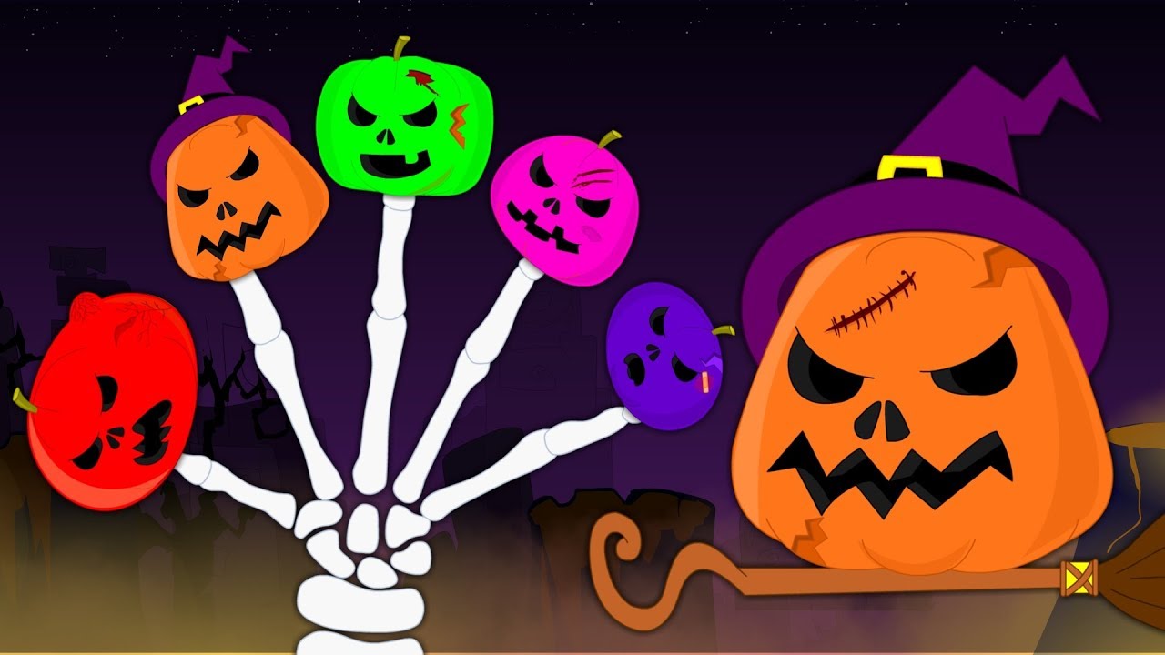 pumpkin finger family | scary pumpkin | halloween song | scary rhymes | kids songs