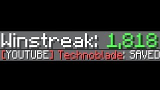 new minecraft bedwars winstreak ft technoblade