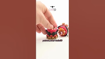 🎃 Halloween Eyeball Candy Cauldron Keycap Clicker Keychain #shorts #3dprinting #clicker #keychain