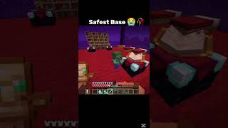 Obsidian Base vs Infinite Zombies #minecraft #shorts #challenge