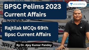 Target 69th BPSC | Rajtilak MCQs 69th Bpsc Current Affairs | Dr Ajay Kumar Pandey | SPL |