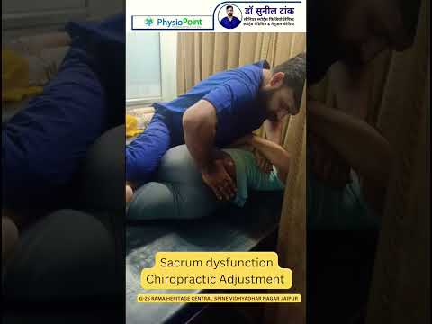 Sacrum dysfunction Chiropractic Adjustment by Dr Tank #chiropractor #backpainrelief