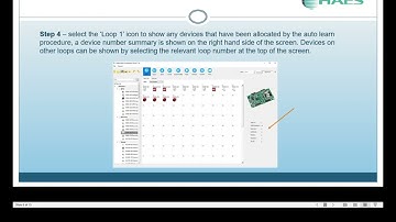 Haes Technologies Esprit Addressable  Panel config software programming following a loop learn