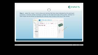 Haes Technologies Esprit Addressable  Panel config software programming following a loop learn