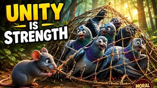 Information Unity Is Strength | The Pigeons and the Clever Rat | Moral Story for Kids 🕊️🐭 News