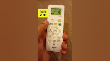 Timer ON & OFF settings on new models Haier AC remote #shorts #shortvideo #acremote