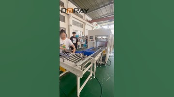 Heat shrink wrapping machine for shoes and clothing,output 15-20boxes/min #factory #machine #wrap
