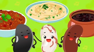 Canción de Frijoles 💪🥘| Latino Americano | Rímas para Niños | Lotty Friends