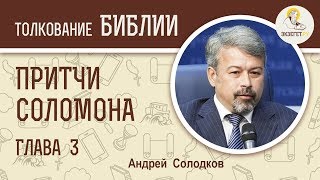 Притчи Соломона. Глава 3. Андрей Солодков. Библия