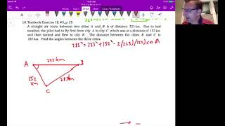 Math Apps HL Unit 3 Video 8: Angles and triangles practice problems 9 - 18 (Section 1.2)