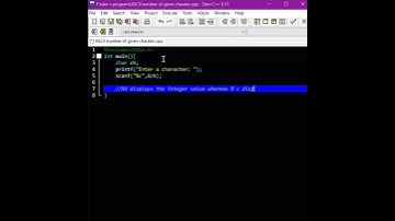 find ASCII number of a given character #coding #codingshortvideo #clanguage #shorts