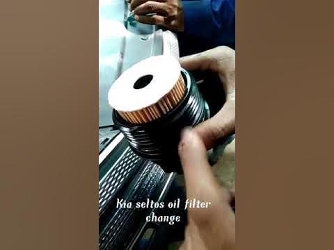 Kia seltos oil filter change ️ - YouTube