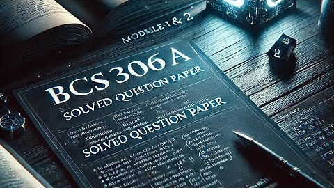 BCS306A Model Question Paper Solved | MODULE-1 AND 2 | OOP With Java Solved Model Question Paper VTU