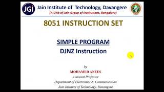 M02_Lec26_Simple Programs_DJNZ Instruction