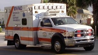 EVAC ALS Ambulance 21 Responding 7-4-16