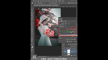 Soft Blue Color Grading in Photoshop #shorts