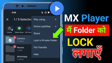 Lock in private folder mx player | How to hide videos in MX Player | Pivate folder mx player