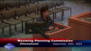 Wyoming City Planning Commission Meeting September 16, 2025