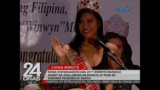 Reina Hispanoamericana 2017 Winwyn Marquez, mainit na sinalubong ng pamilya at fans