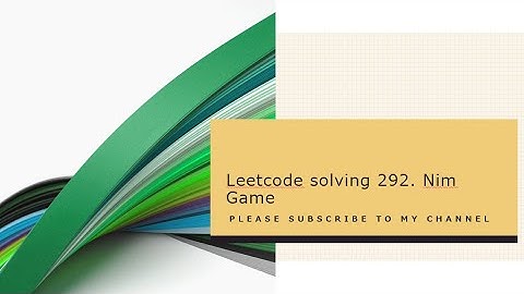 Leetcode solving 292. Nim Game