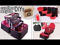 3 HUGE DIY PROJECTS CARTBOX RECYCLE IDEAS ~ Jewelry Case Organizer Tutorial Storage Boxes