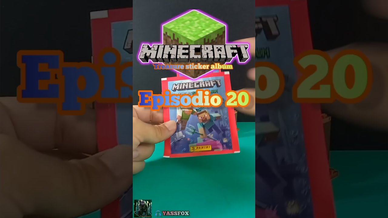 Ep.20 Minecraft treasure sticker album Panini