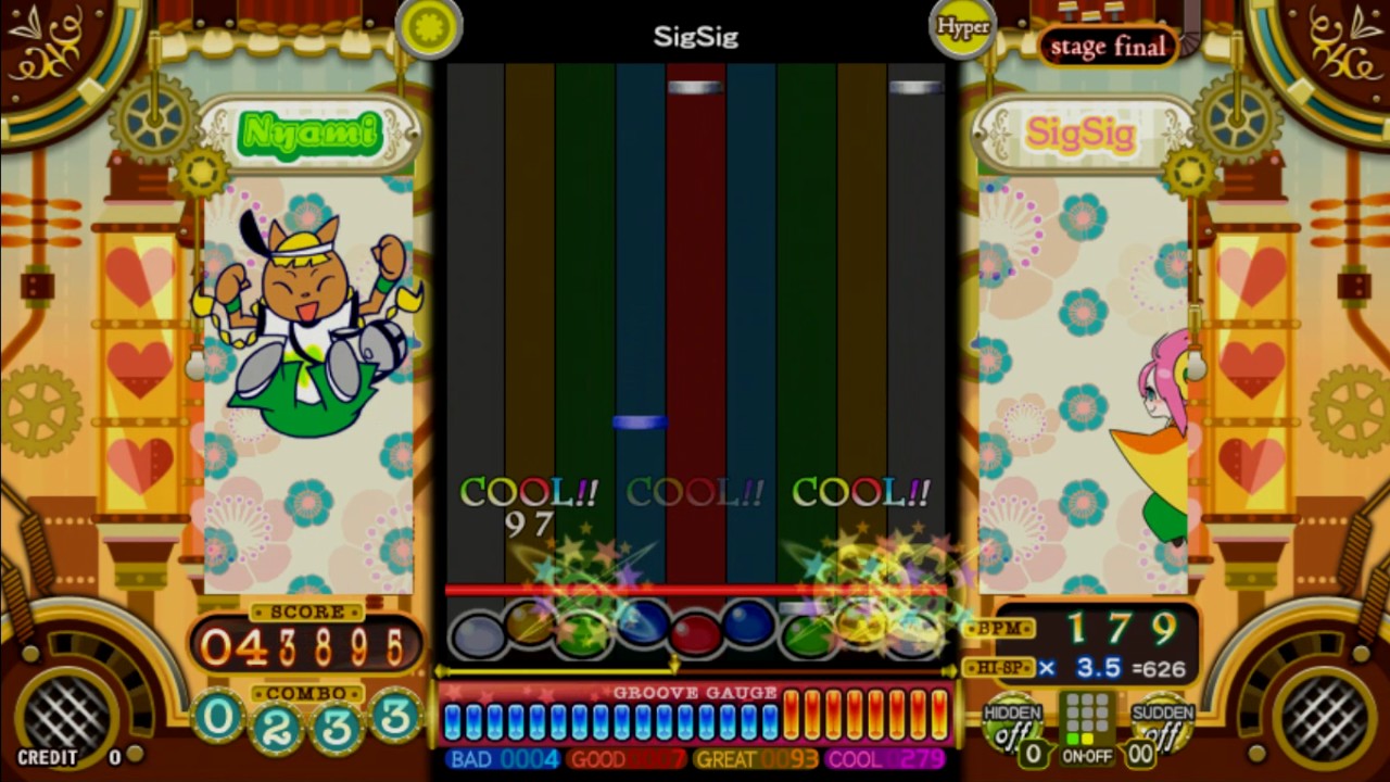 [pop'n music うさぎと猫と少年の夢] Lv.36 SigSig (MAKINA) [Hyper]