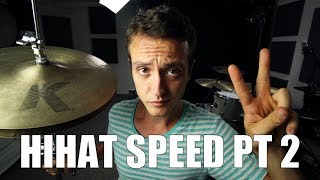 Hihat Speed pt. 2  (Push Pull Technique) - Daily Drum Lesson