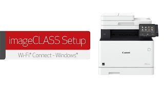 imageCLASS 5 in touch screen Easy Wireless Setup for PC - MF450 Series, X MF1238 II, X MF1643i/iF II