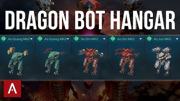 5 Max Level Dragon Bot Hangar (Ao Jun, Ao Guang, Ao Qin) | War Robots || WR Gameplay