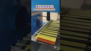 Laser strip aluminium foil of USB3.1 cable #laserwirestrippingmachine #lasermachine #cable #wire