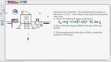 Forces   Acceleration on the Moon