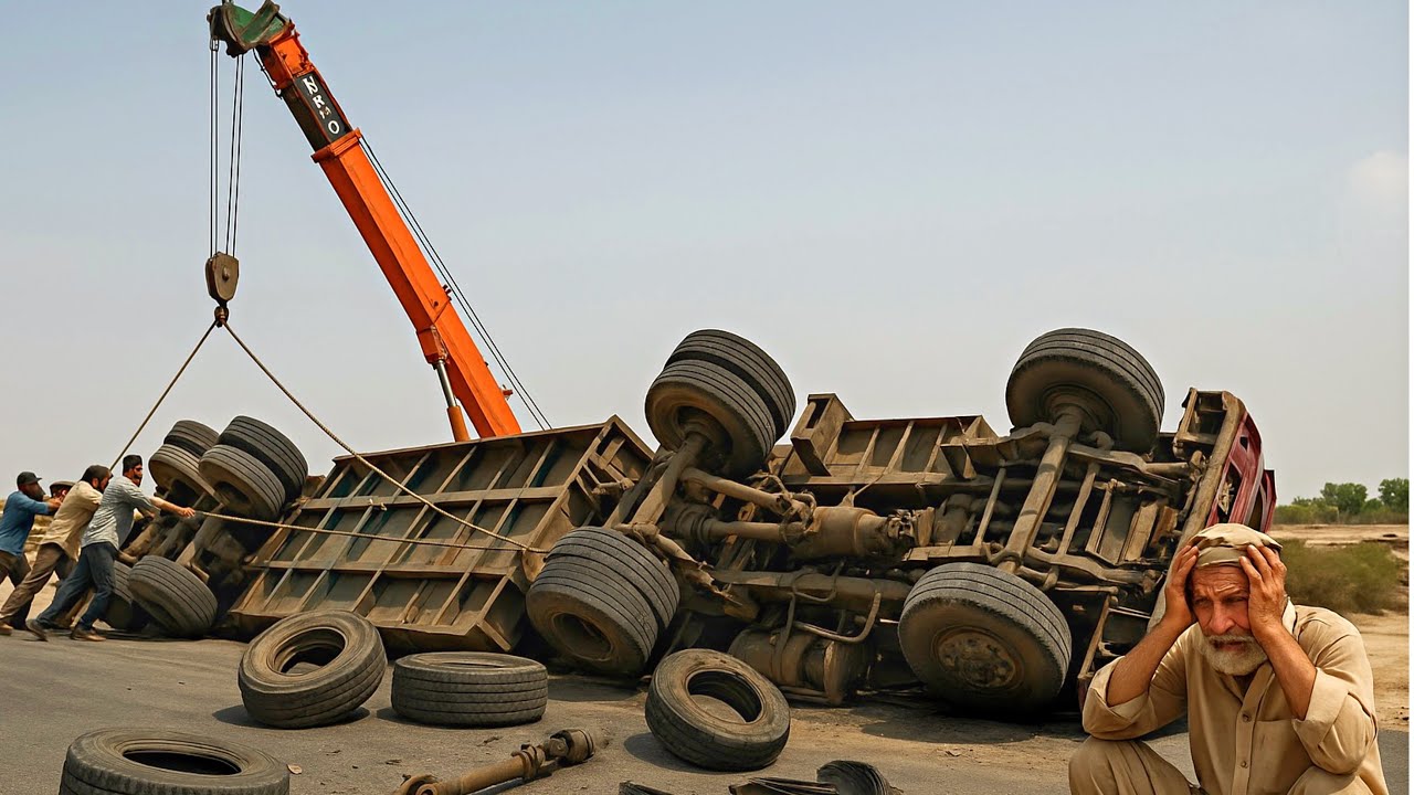 Damaged truck repaired and back on the road “Pakistani Trucks”