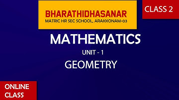 Mathematics| Class 2| Unit 1| Geometry | Bharathidhasanar Matric Hr Sec Schools