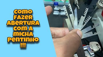 Como fazer abertura com a micha pentinho !!!