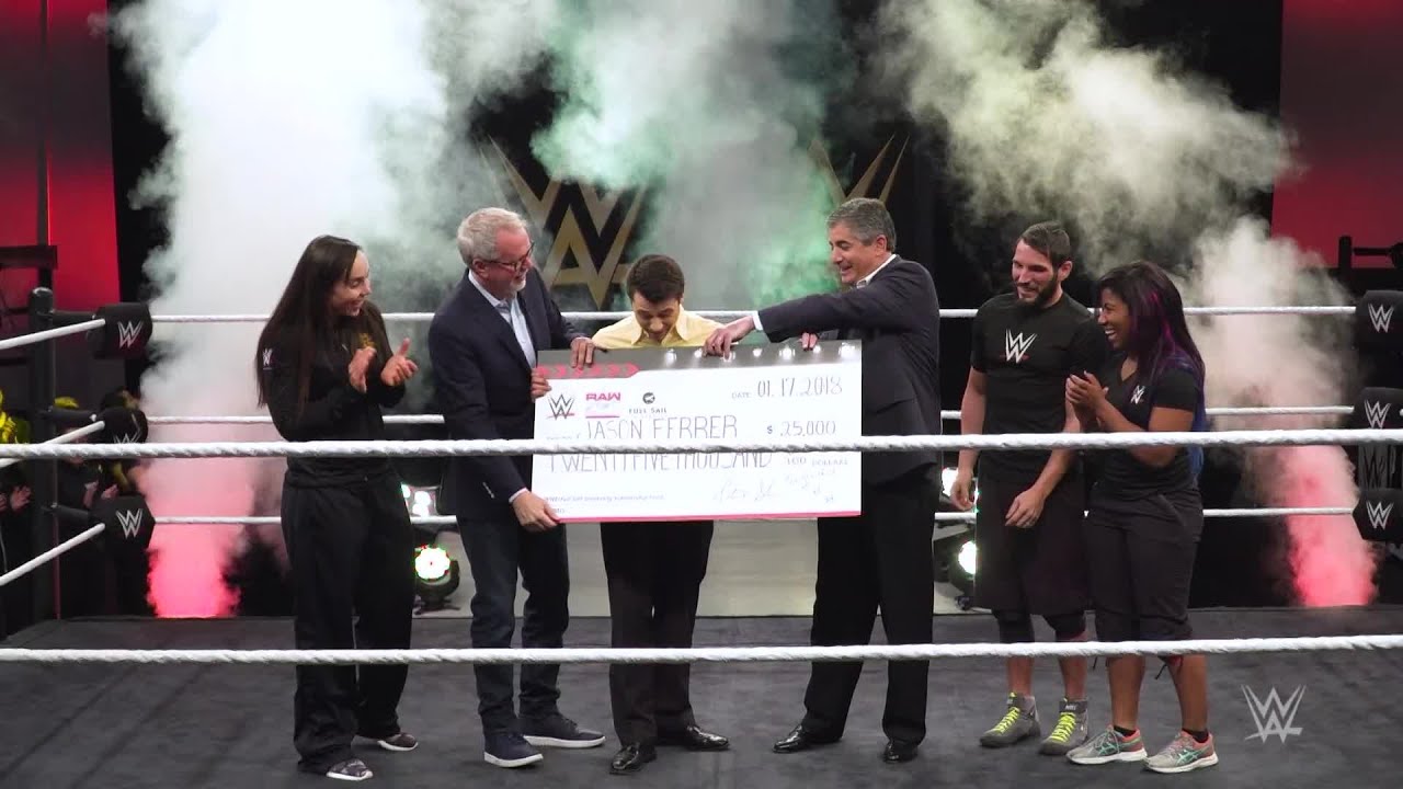 WWE presents $25,000 scholarship to Full Sail University's Jason Ferrer 