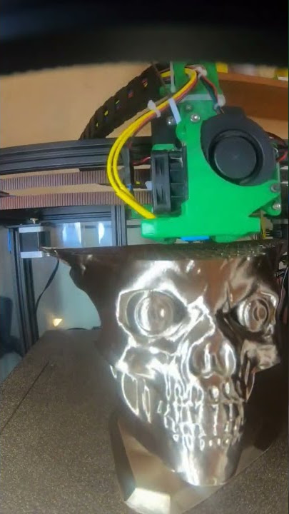 ender 6 klipper big Hell skull 16hrs 0.1mm layer timelapse short 02👍🤣🤩#shorts #3dprinting #timelapse