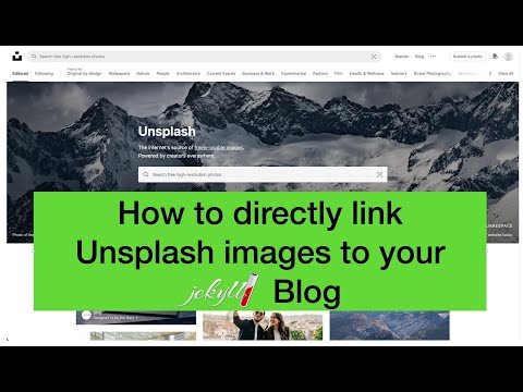 How to add Unsplash images to your blog without downloading