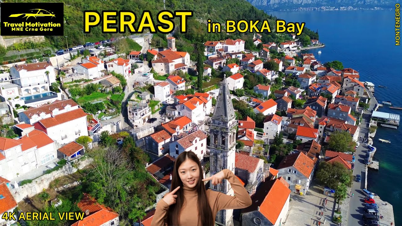 PERAST iz Vazduha na Jesen 2024 - PERAST Town [4K Aerial View] MNE Crna Gora
