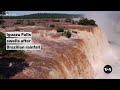 Iguazu falls swells after Brazilian rainfall | VOA News