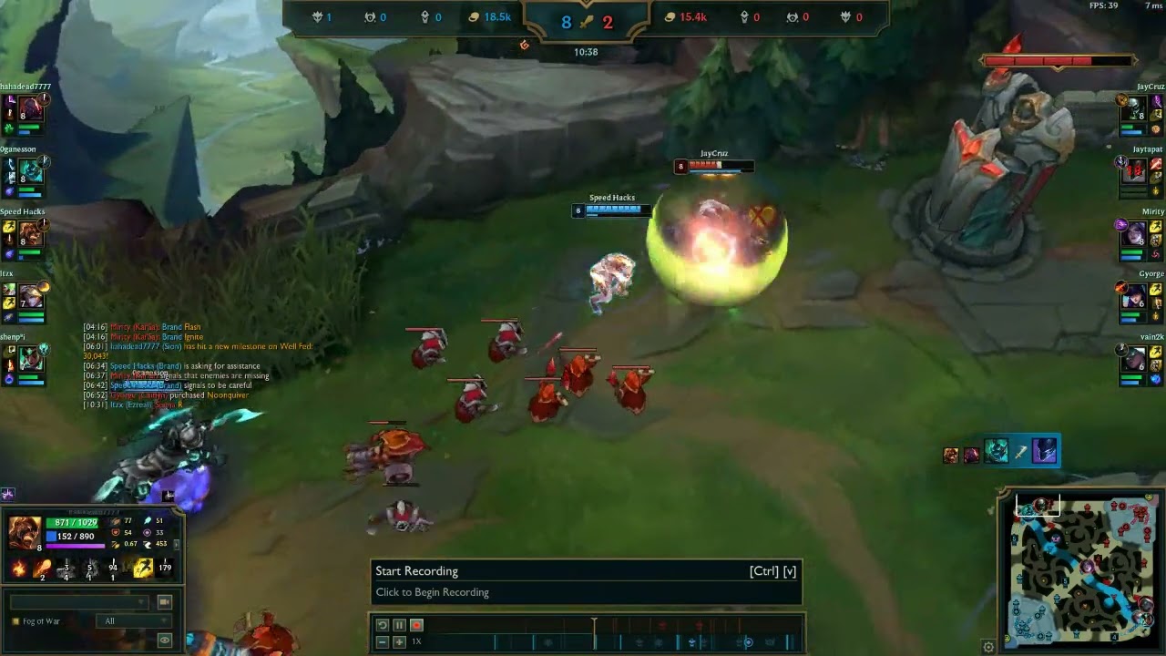 Speed Hacking on Urgot