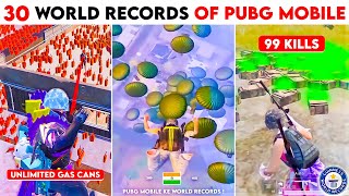 All 30+ *WORLD RECORDS* OF PUBG MOBILE 😱 That will blow your Mind