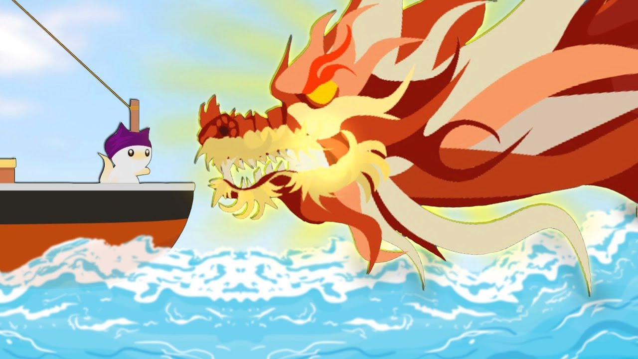 КОТ ПОЙМАЛ ЛЕГЕНДАРНОГО ДРАКОНА, ОБНОВЛЕНИЕ! Cat Goes Fishing YouTube