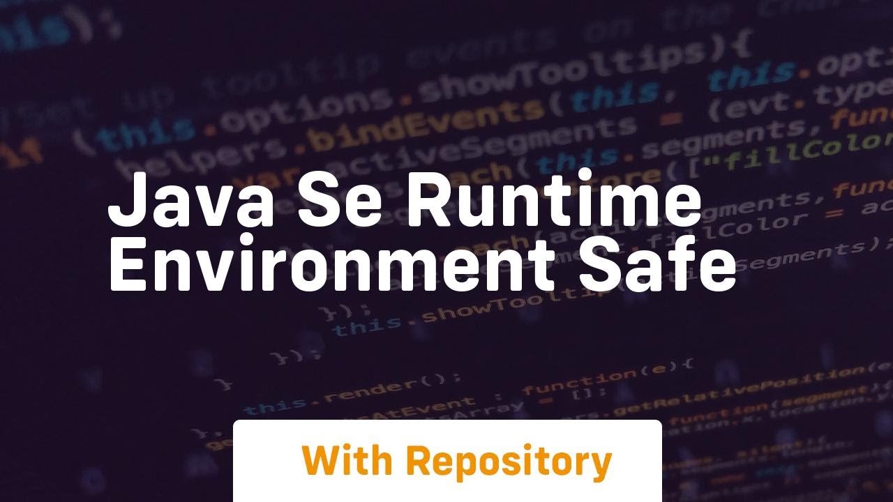 what is java runtime environment? - berylsoft Images... java se runtime environment safe - YouTube
