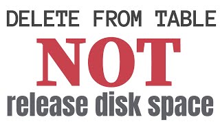 DELETE FROM TABLE pitfall