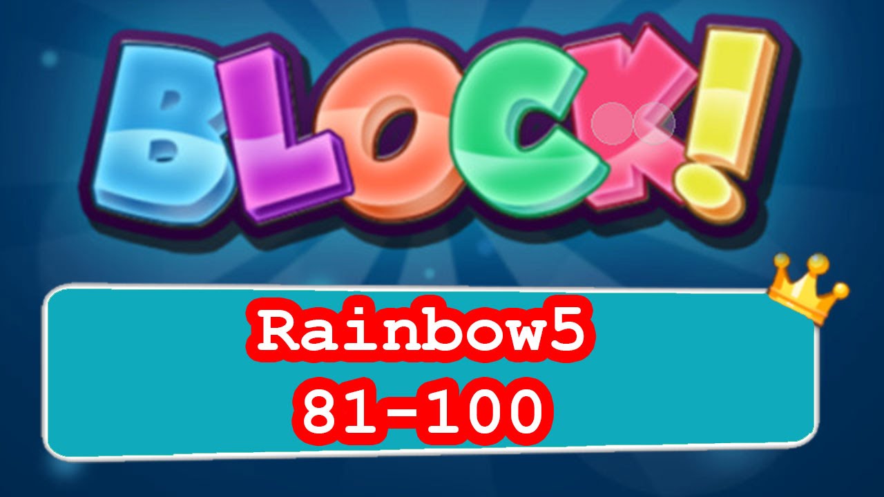 BLOCK! Rainbow5 Level 81-100 (Special Standard) - Lösung Solution Walkthrough